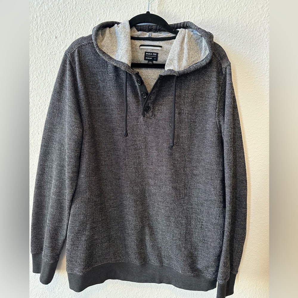 RVCA Gray Hoodie Size L